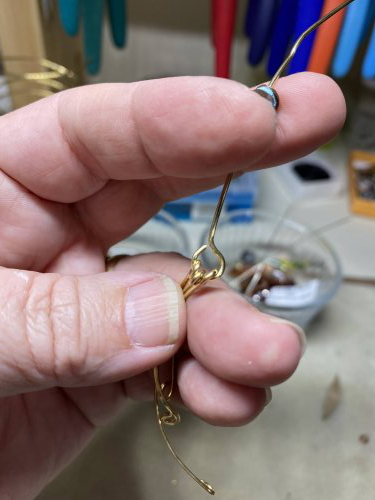 Susan LeGuyader's Eye Pin Dilemma - , Findings & Components, Toggles & Clasps, Earwire & Headpin, , I made the traditional round eye pin